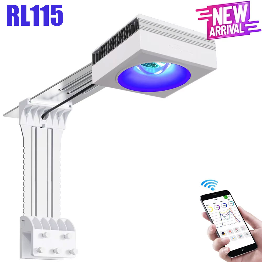 Marine Aquarium Led Lights - جديد PopBloom RL115 WiFi البحرية حوض