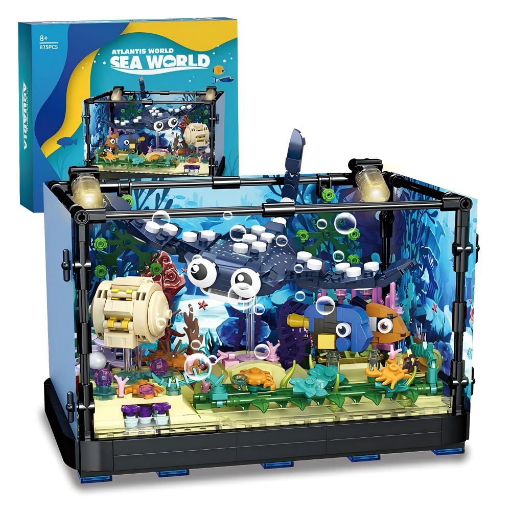Marine Aquarium Aquascape - مجموعة بناء حوض السمك - لعبة