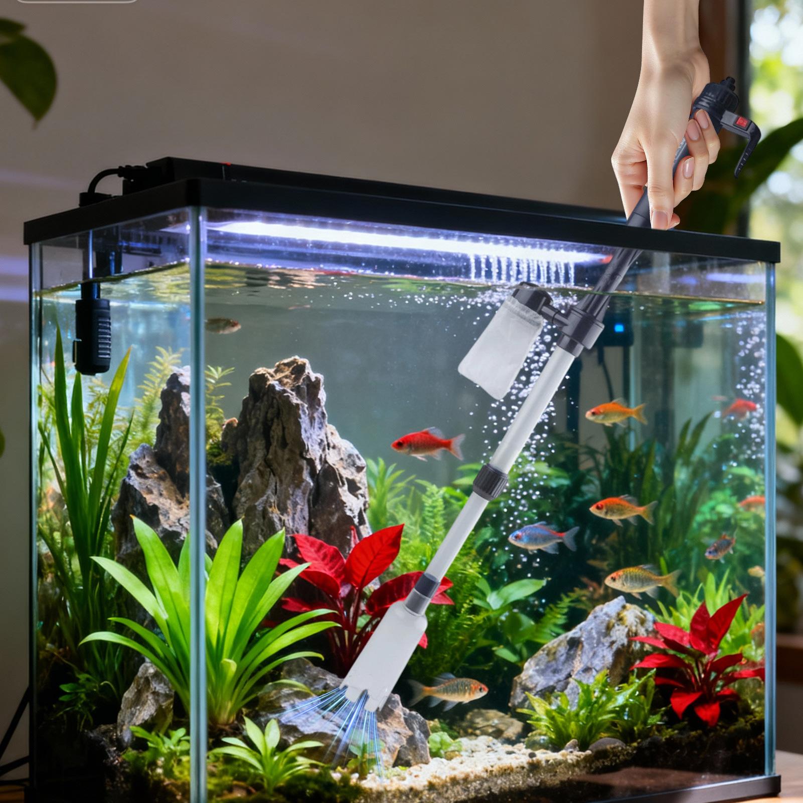 منظف حصى حوض السمك بالشفط، أدا - مراجعة Marine Aquarium Vacuum وسعره