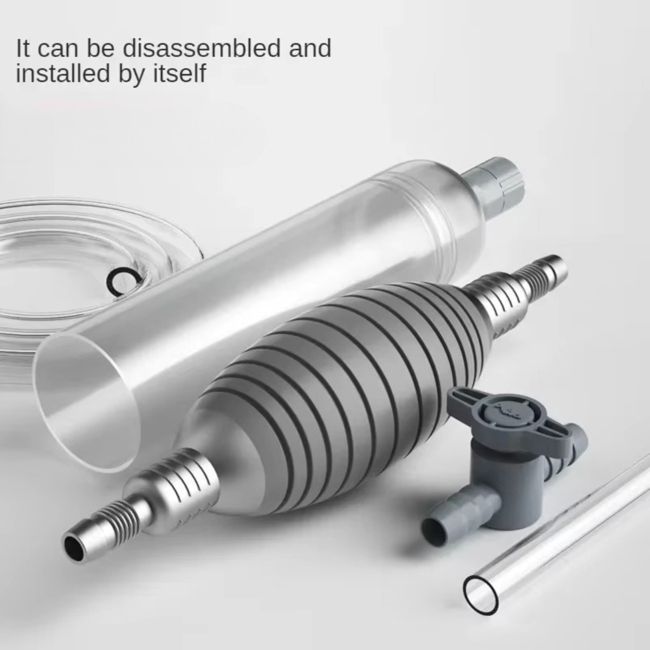مضخة تغيير مياه يدوية للأحواض  - مراجعة Marine Aquarium Vacuum وسعره