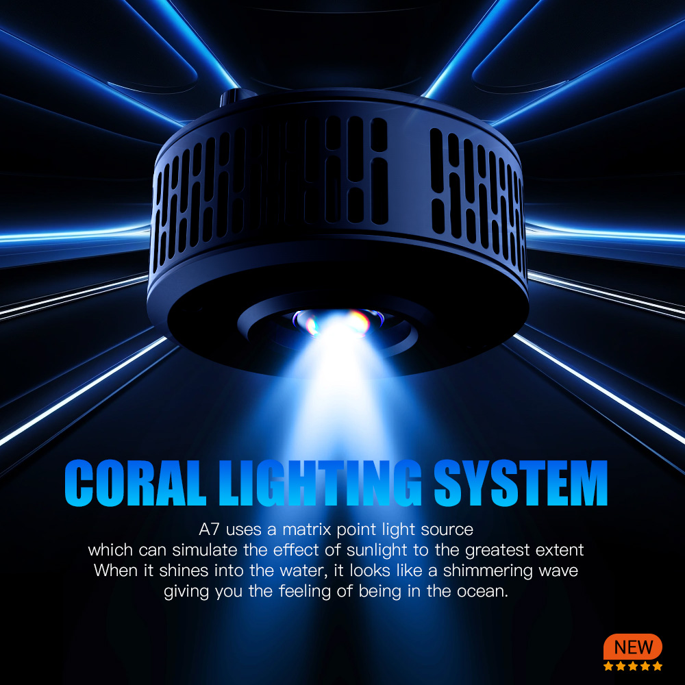A7 III WiFi App التحكم الطيف ا - مراجعة Marine Aquarium Led Lights وسعره