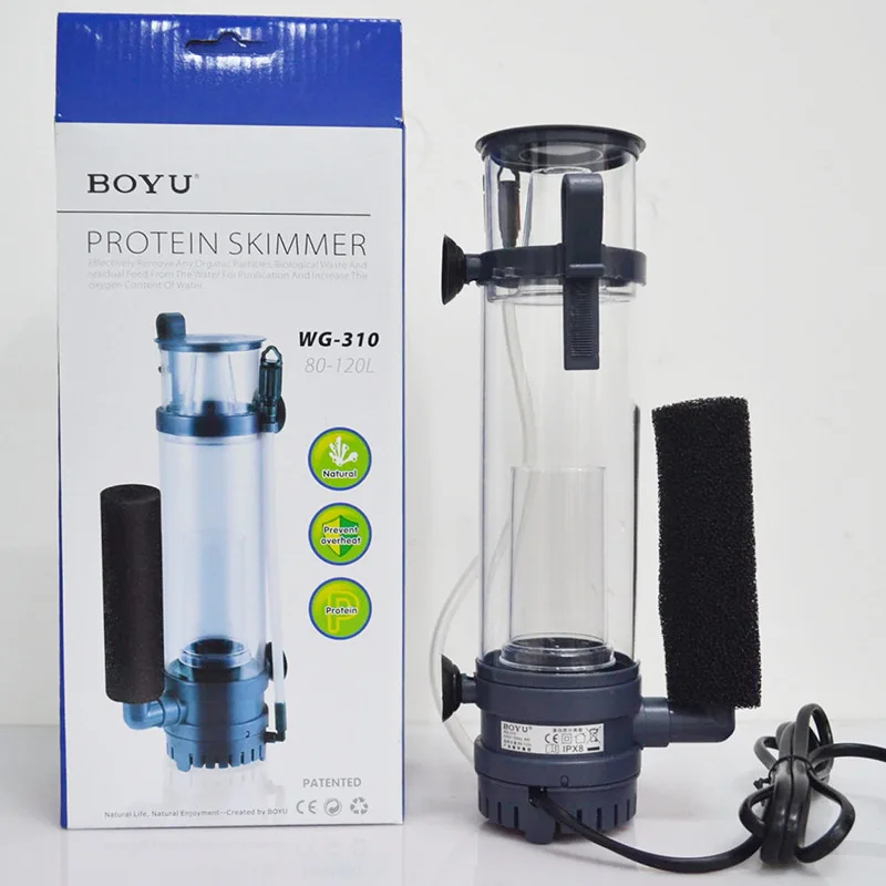 فلتر بروتين BOYU بقوة 6 واط/8  - مراجعة Marine Aquarium Aquascape وسعره