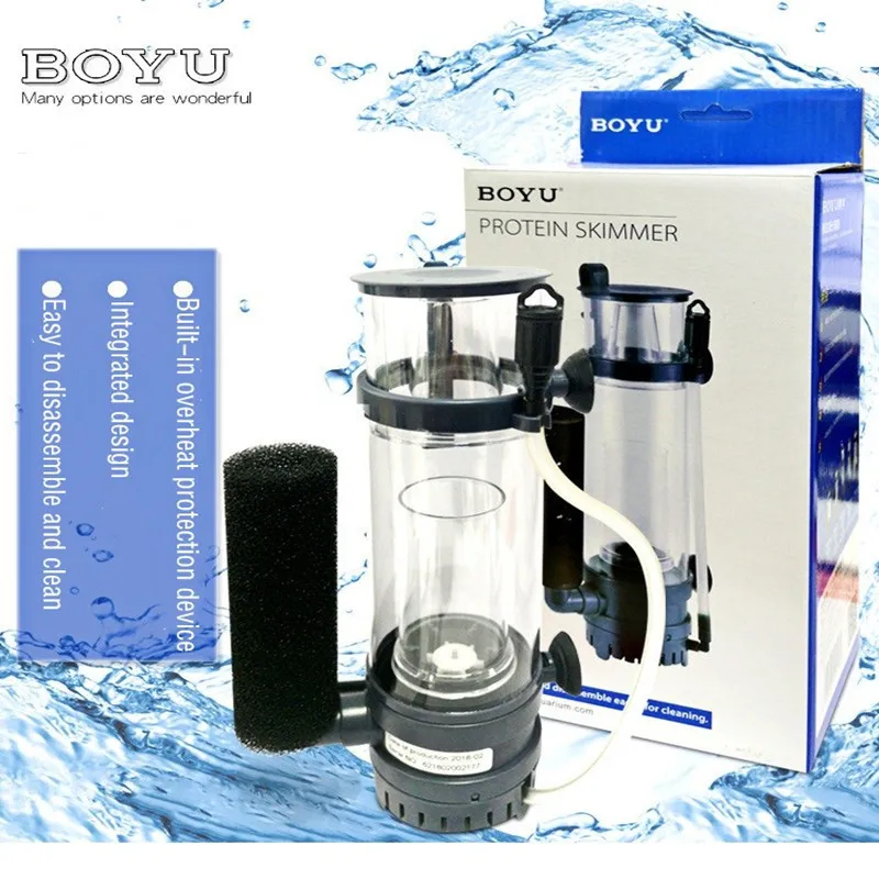 فلتر بروتين BOYU بقوة 6 واط/8  - مراجعة Marine Aquarium Aquascape وسعره