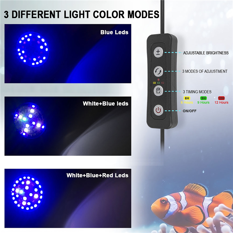 30 واط حوض السمك خزان الأسماك  - مراجعة Marine Aquarium Led Lights وسعره