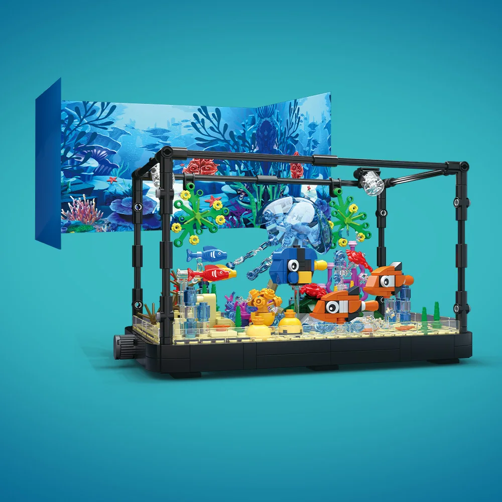 مجموعة مكعبات بناء حوض السمك م - مراجعة Marine Aquarium Aquascape وسعره