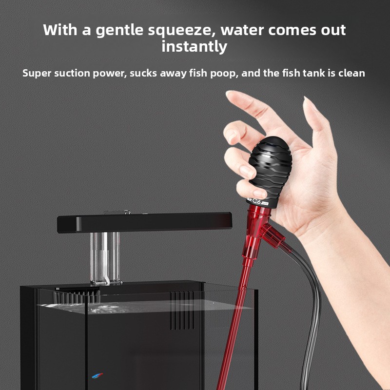 منظف حوض السمك اليدوي بالشفط - - مراجعة Marine Aquarium Vacuum وسعره