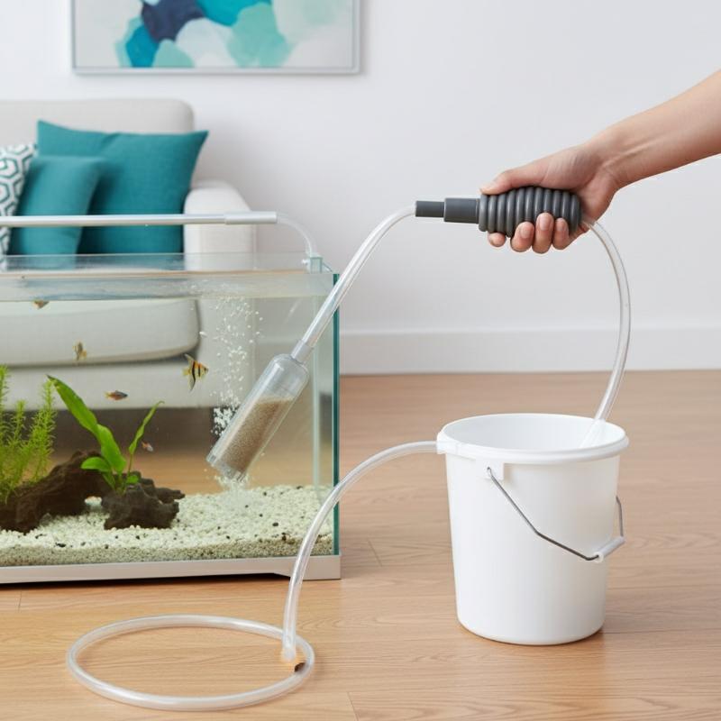 طقم تنظيف الحصى 5 في 1 لحوض ال - مراجعة Marine Aquarium Vacuum وسعره